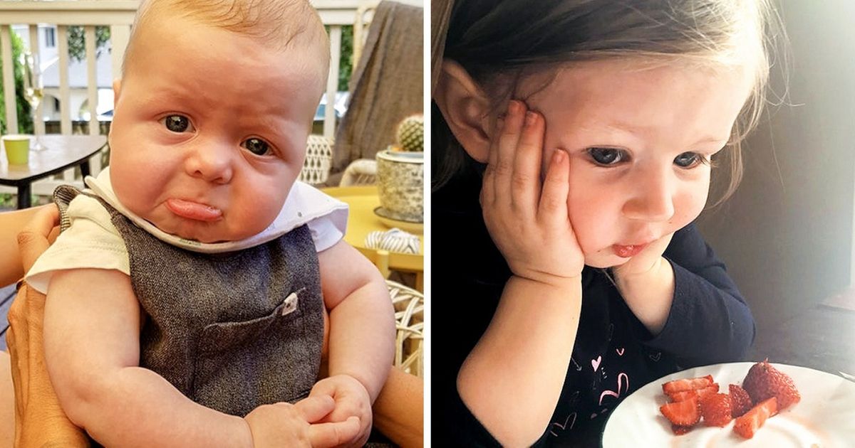 22 Adorables bebés que lo dicen todo con sus expresiones