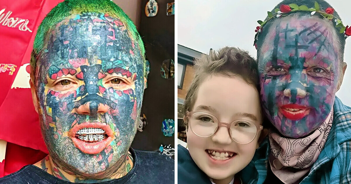 Una madre con 800 tatuajes revela la desgarradora razón por la que no puede celebrar la Navidad con sus 7 hijos