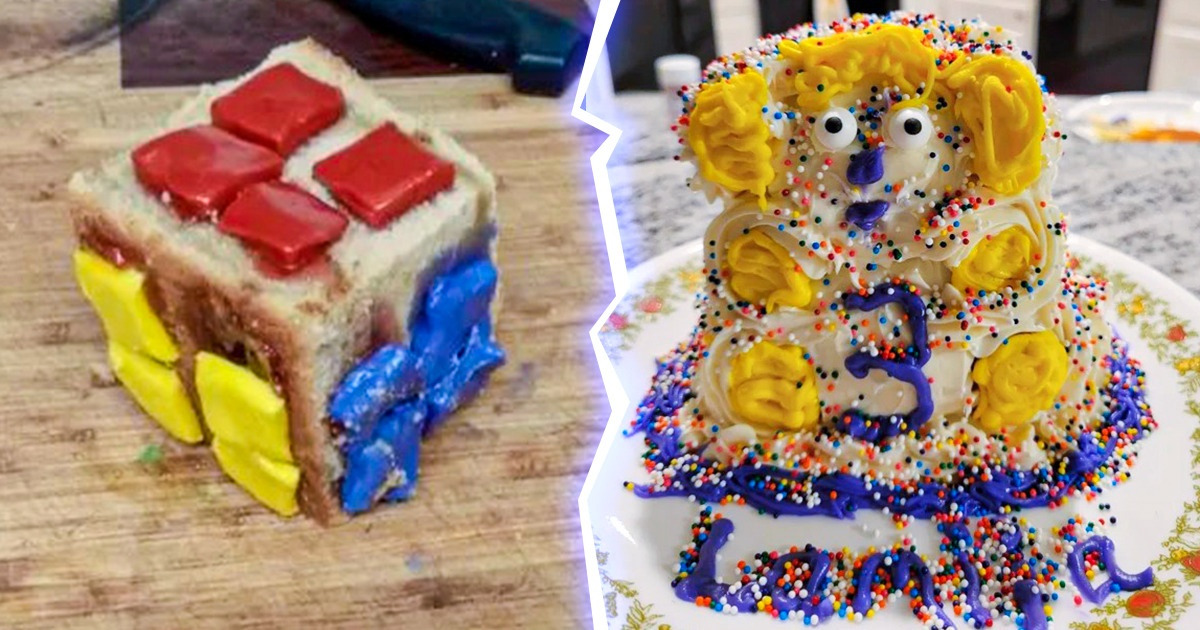 20 Pasteles que aspiraban a ser obras de arte, pero terminaron en un desastre cremoso