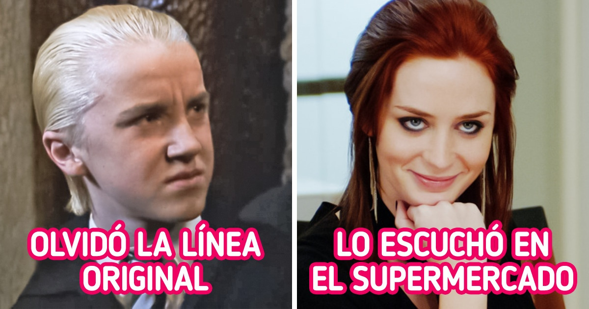 11 Momentos memorables improvisados por actores que quedaron mejor que el guion original 11 Momentos memorables improvisados por actores que quedaron mejor que el guion original