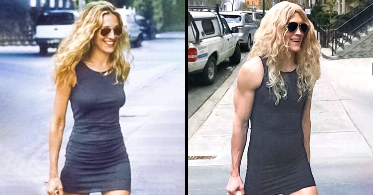 20 Recreaciones de atuendos de Carrie Bradshaw de un hombre que está conquistando corazones de miles de usuarios de la red 20 Recreaciones de atuendos de Carrie Bradshaw de un hombre que está conquistando corazones de miles de usuarios de la red