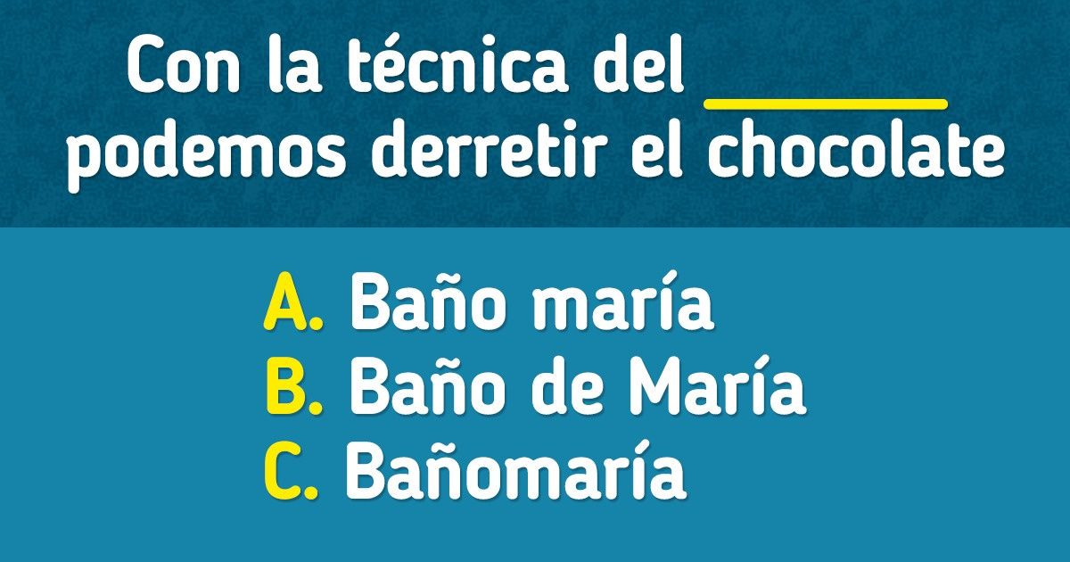 Test: Descubre si estas 13 palabras se escriben juntas o separadas Test: Descubre si estas 13 palabras se escriben juntas o separadas