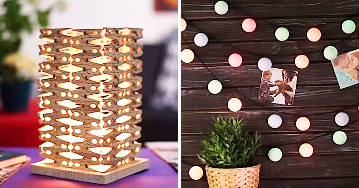 14 Lámparas que podrás hacer tú mismo para decorar e iluminar tu hogar 14 Lámparas que podrás hacer tú mismo para decorar e iluminar tu hogar