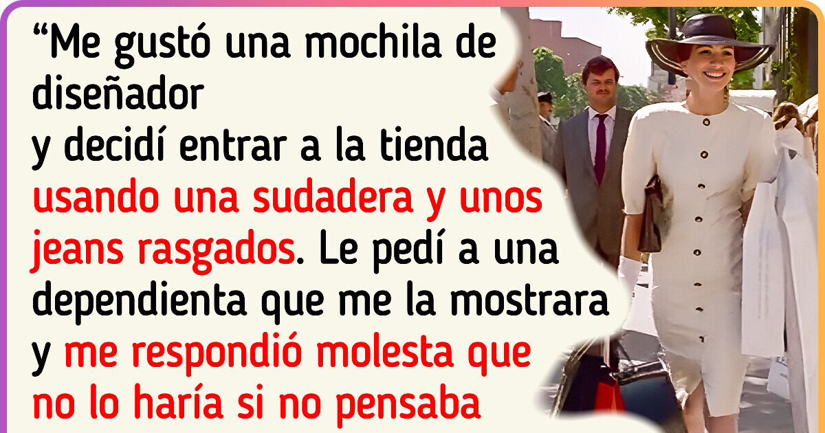 Al más puro estilo de la película “Mujer Bonita”, es rechazada en tienda de diseñador por llevar ropa casual y toma venganza Al más puro estilo de la película “Mujer Bonita”, es rechazada en tienda de diseñador por llevar ropa casual y toma venganza
