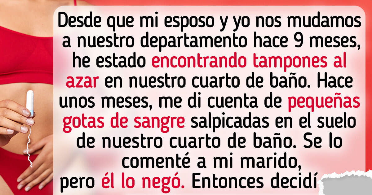 Encontré tampones en nuestro baño, no eran míos, entonces hice una revelación sobre mi esposo Encontré tampones en nuestro baño, no eran míos, entonces hice una revelación sobre mi esposo