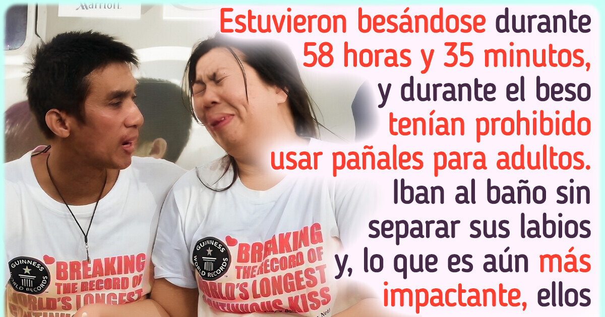 El récord del beso más largo fue prohibido por Guinness y estas son las escalofriantes razones El récord del beso más largo fue prohibido por Guinness y estas son las escalofriantes razones
