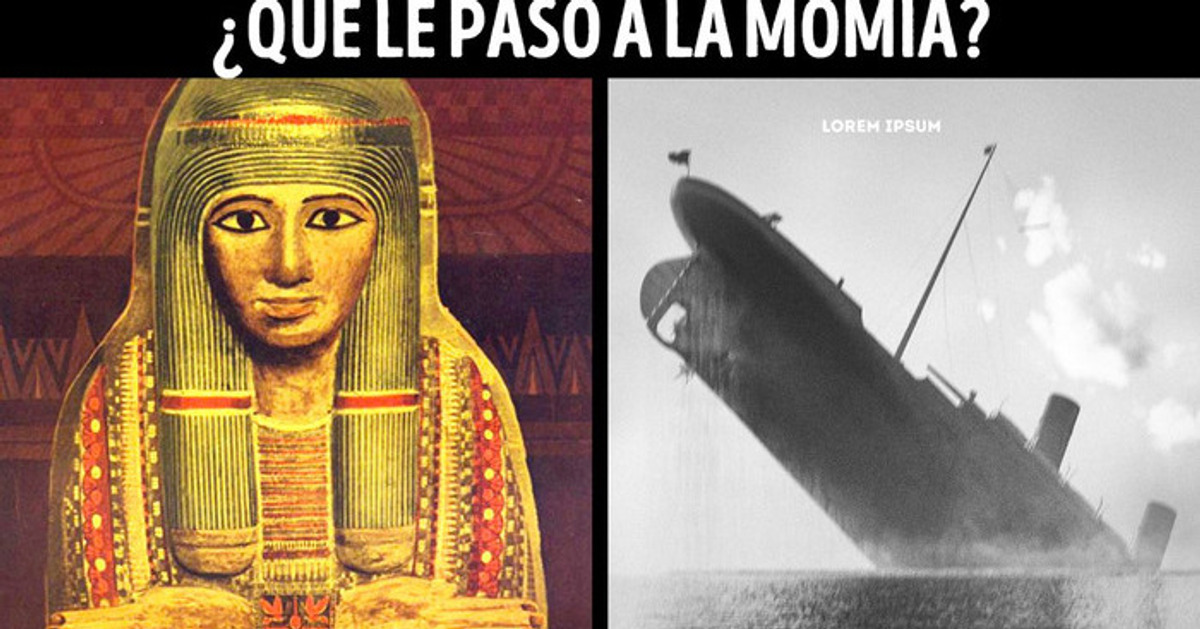 Una leyenda aterradora dice que una momia hundió al Titanic