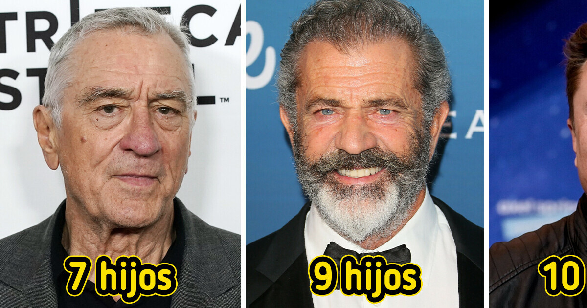 10 Hombres famosos que cuentan con una familia numerosa 10 Hombres famosos que cuentan con una familia numerosa