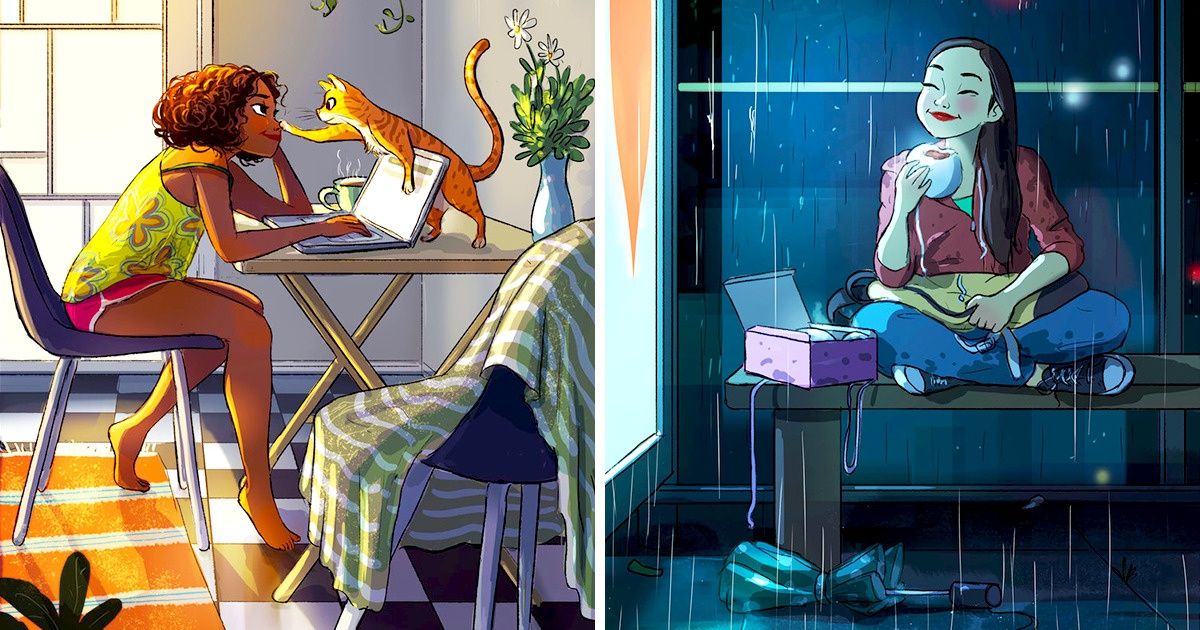 Gracias a estas cálidas ilustraciones, recordarás por qué esperaste el verano durante todo el año