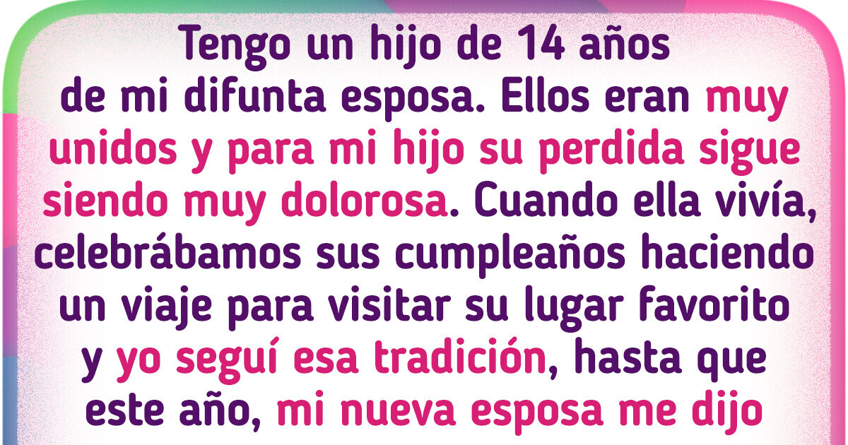 Quise poner fin a la tradición que tenían mi hijo y su ya difunta mamá y acabó llorando Quise poner fin a la tradición que tenían mi hijo y su ya difunta mamá y acabó llorando