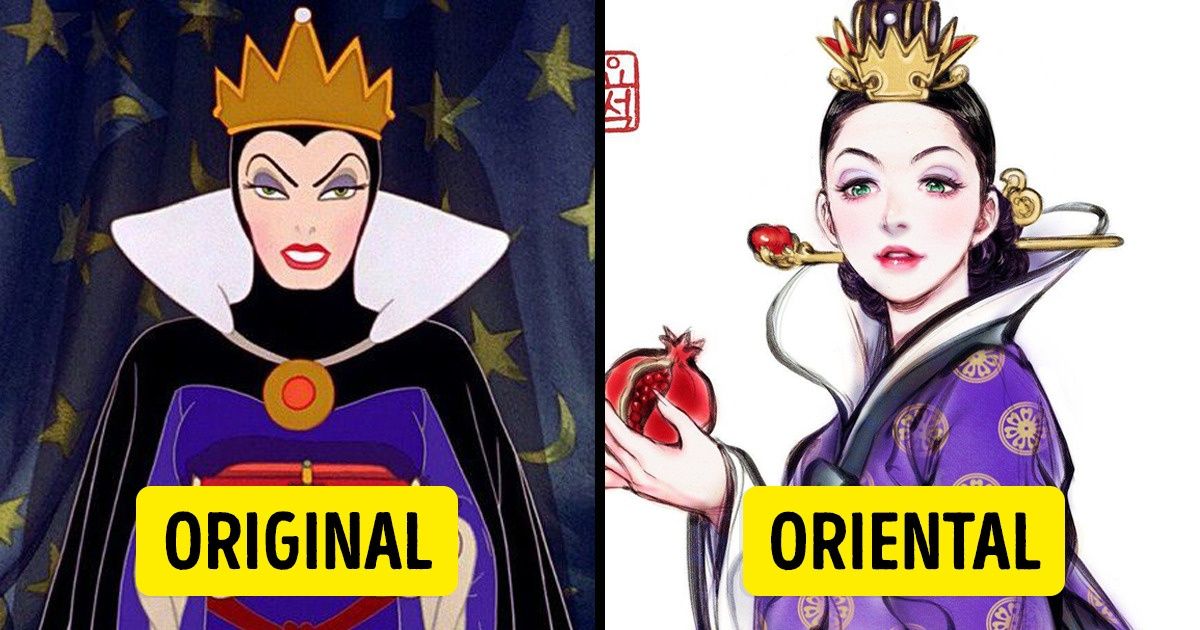 Una artista les dio un toque coreano a algunos personajes de Disney, y el resultado nos encantó