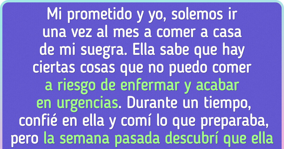 Mi suegra se atrevió a sabotear mi cena, a pesar de que sabía que me enfermaría