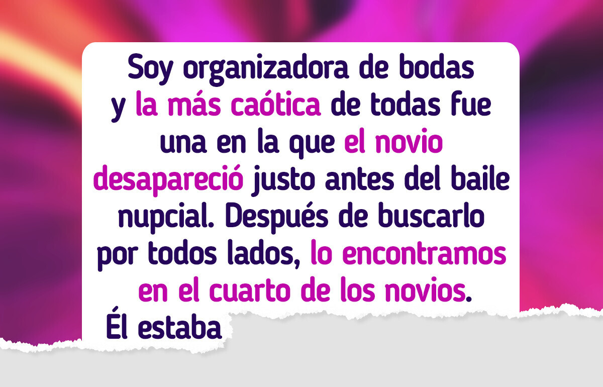 Historia real de una boda: el novio se esfumó antes del primer baile Historia real de una boda: el novio se esfumó antes del primer baile
