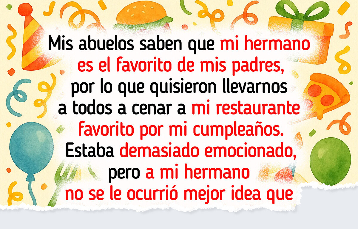 Pensé que iba a tener el mejor cumpleaños de todos... y terminé siendo el villano de la noche Pensé que iba a tener el mejor cumpleaños de todos... y terminé siendo el villano de la noche