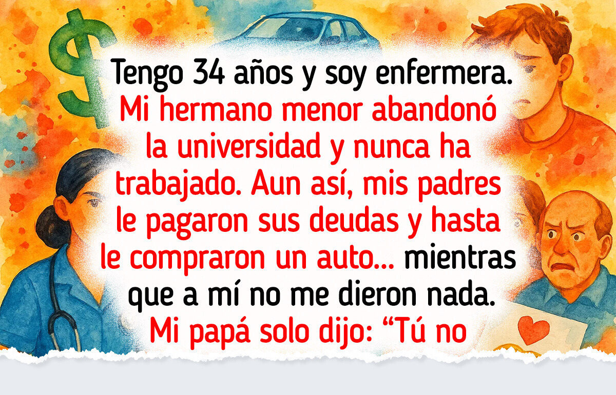 Mis padres le dieron todo a mi hermano y a mí nada, hasta que dije mi verdad frente a todos Mis padres le dieron todo a mi hermano y a mí nada, hasta que dije mi verdad frente a todos