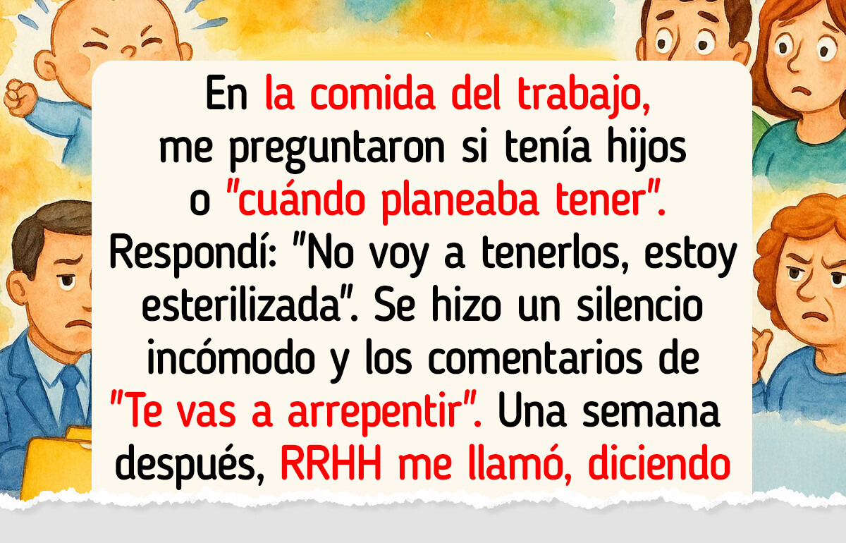 Solo dije que era feliz sin hijos... y mi oficina entró en crisis