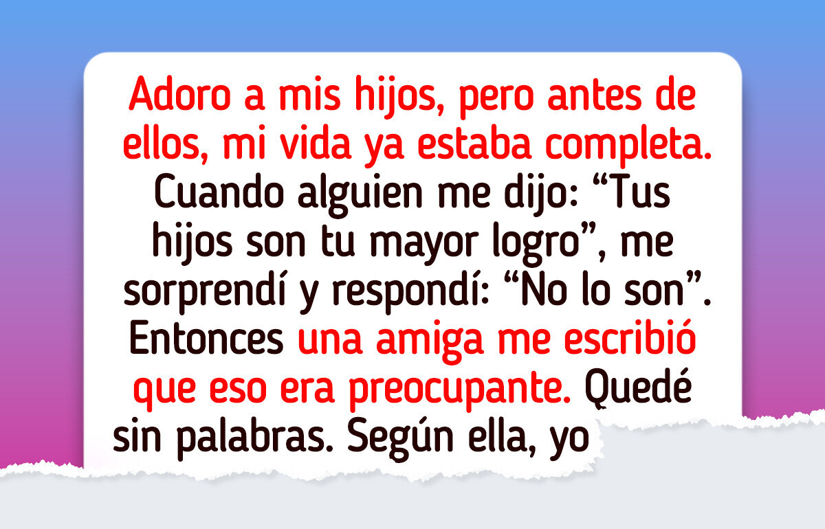 Mujer genera debate al afirmar que sus hijos no son su única prioridad Mujer genera debate al afirmar que sus hijos no son su única prioridad