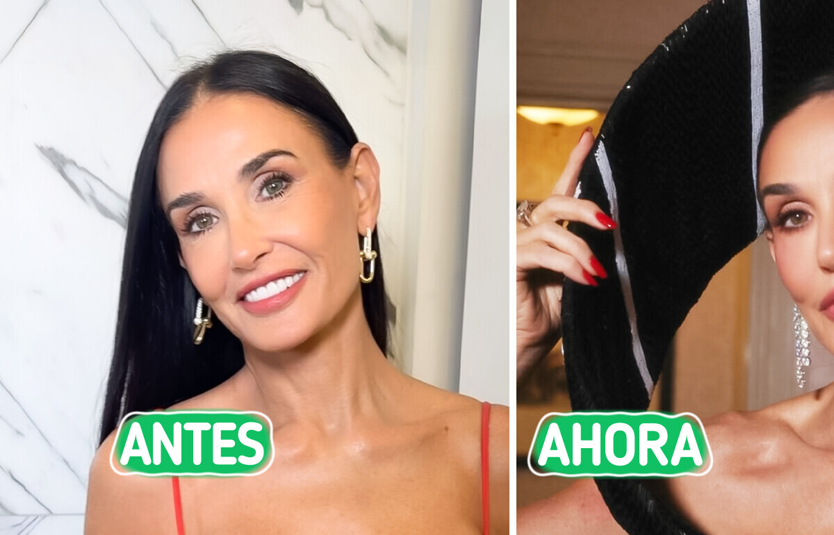 Solo una “corbata”: el arriesgado look de Demi Moore que todos comentan