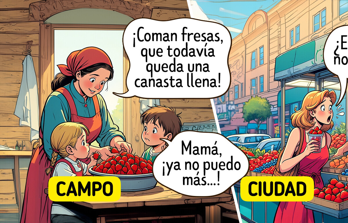 Campo vs. ciudad: 17 divertidos contrastes que solo se notan en verano