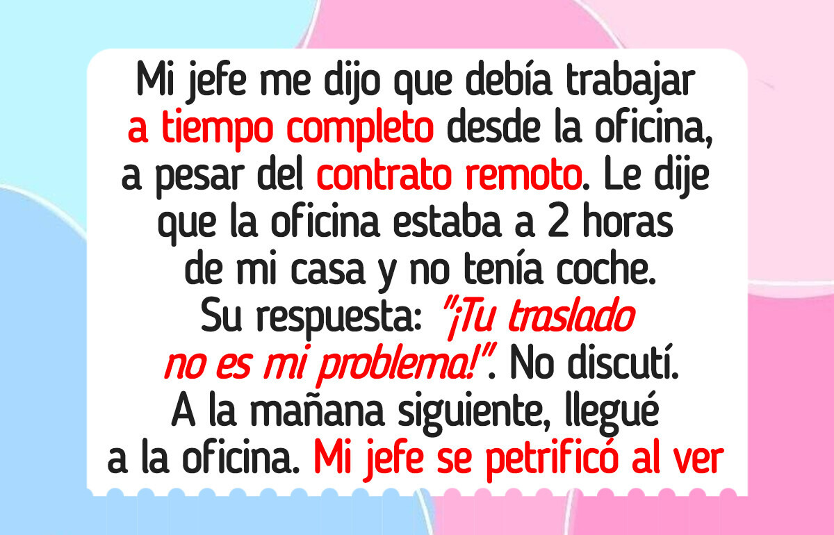 Mi jefe no quiso entender que vivo lejos, así que convertí la oficina en mi nuevo hogar Mi jefe no quiso entender que vivo lejos, así que convertí la oficina en mi nuevo hogar