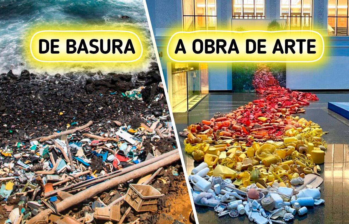 Artista mexicano hace obras de arte con residuos plásticos arrastrados por el mar Artista mexicano hace obras de arte con residuos plásticos arrastrados por el mar