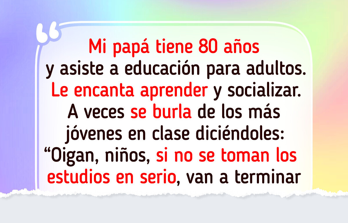 Historias reales de padres mayores que inspiran con su fuerza y ternura Historias reales de padres mayores que inspiran con su fuerza y ternura