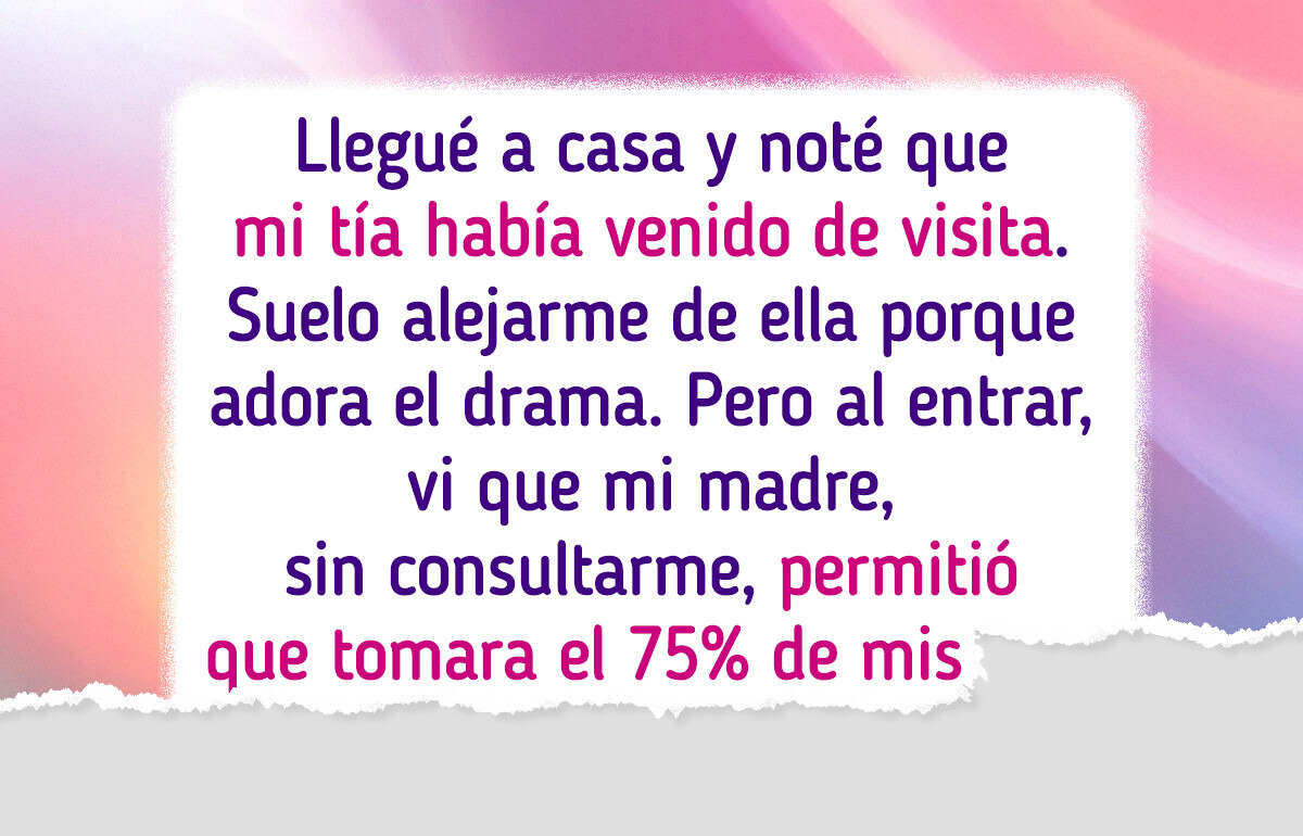 Mi familia me decepcionó al tomar lo que era mío, me siento traicionada Mi familia me decepcionó al tomar lo que era mío, me siento traicionada
