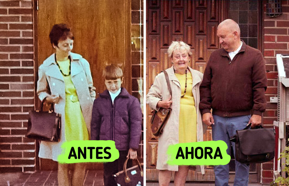 12 Pares de fotos que capturan la belleza agridulce del cambio