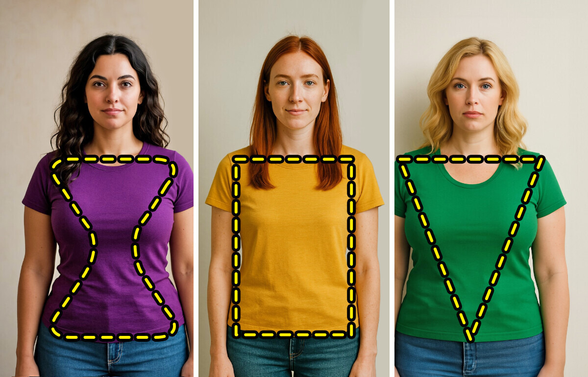 Guía rápida sobre las 6 formas corporales femeninas más comunes (y cuáles son sus ventajas y desafíos)