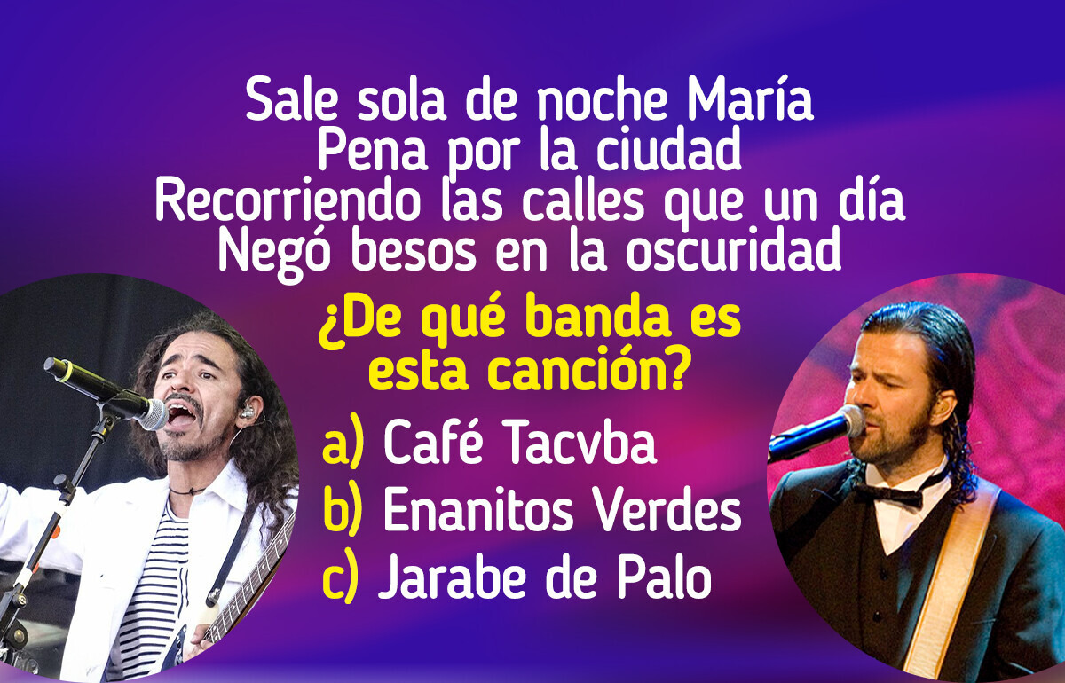 Test: ¿A qué banda pertenece esta letra de canción?