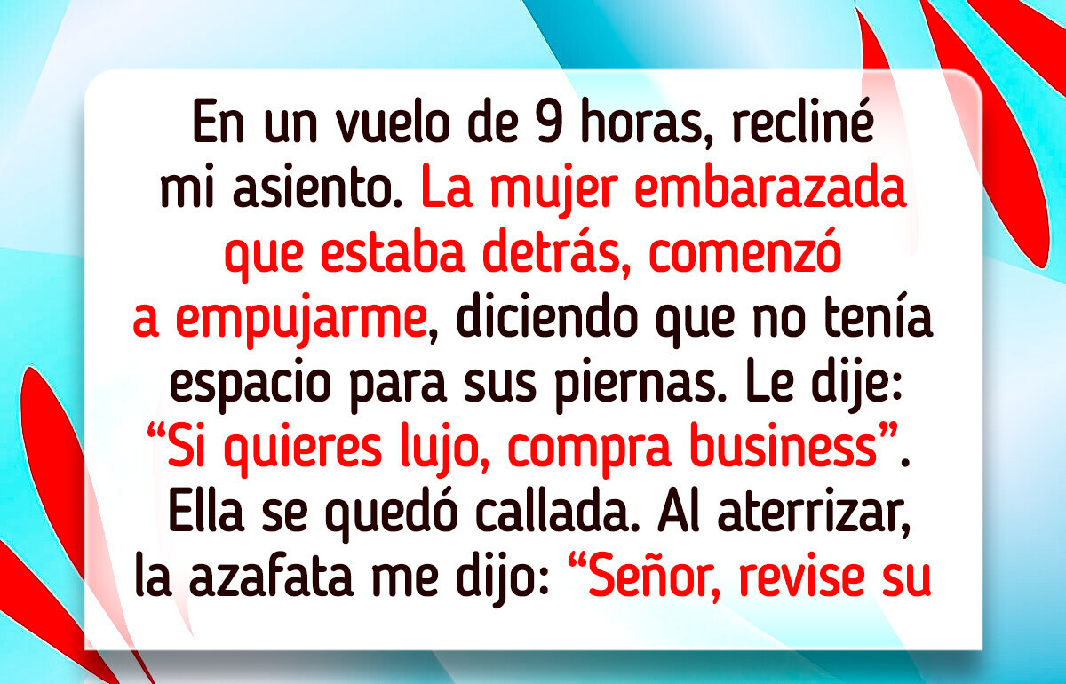 Pensé que le daría una lección en el vuelo y terminé quedando como payaso