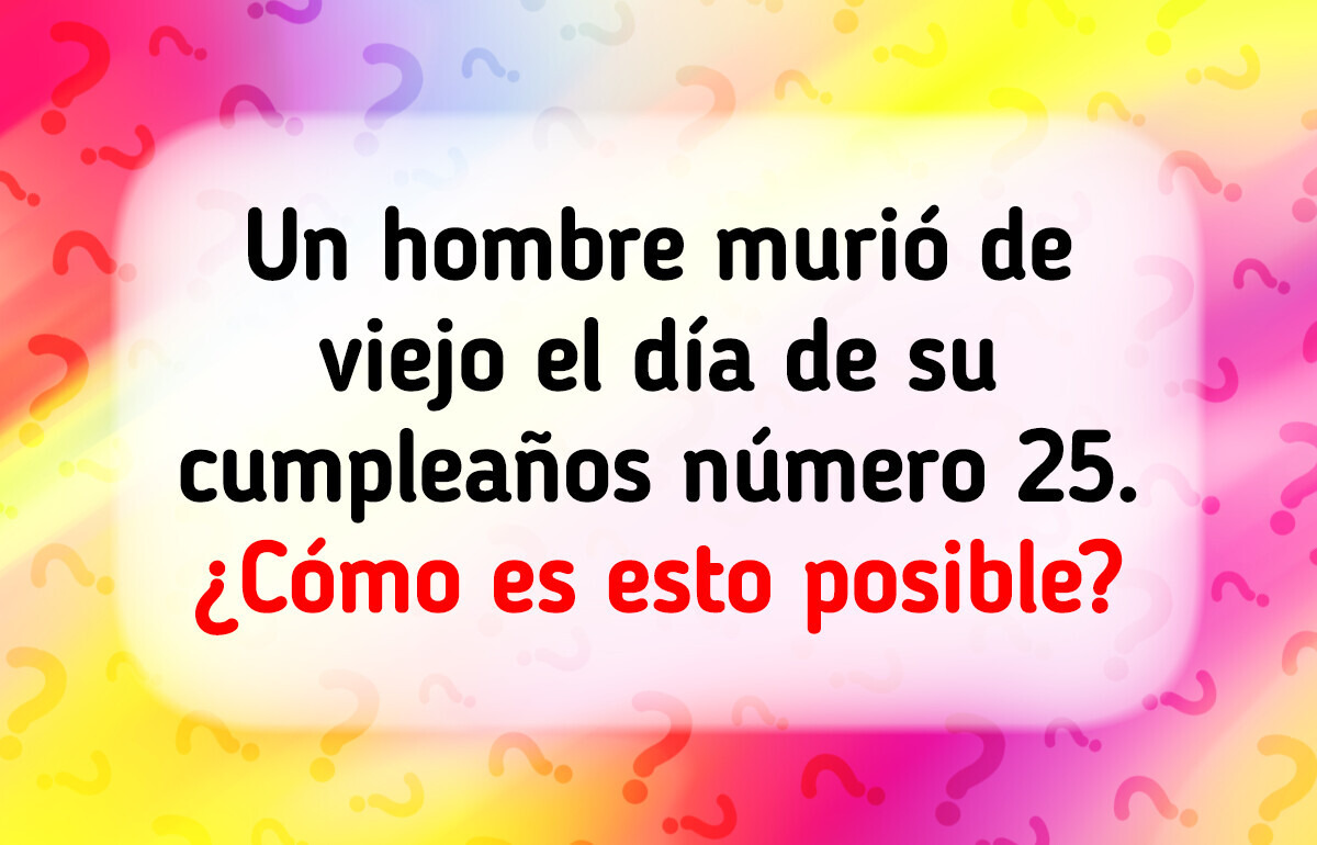 10 Acertijos para sacudir la mente y divertirse en el intento