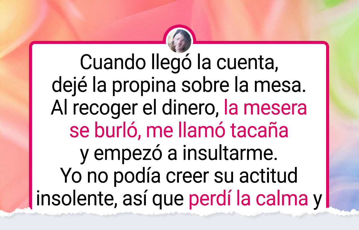 La mesera despreció mi propina, pero le di una lección que jamás olvidará