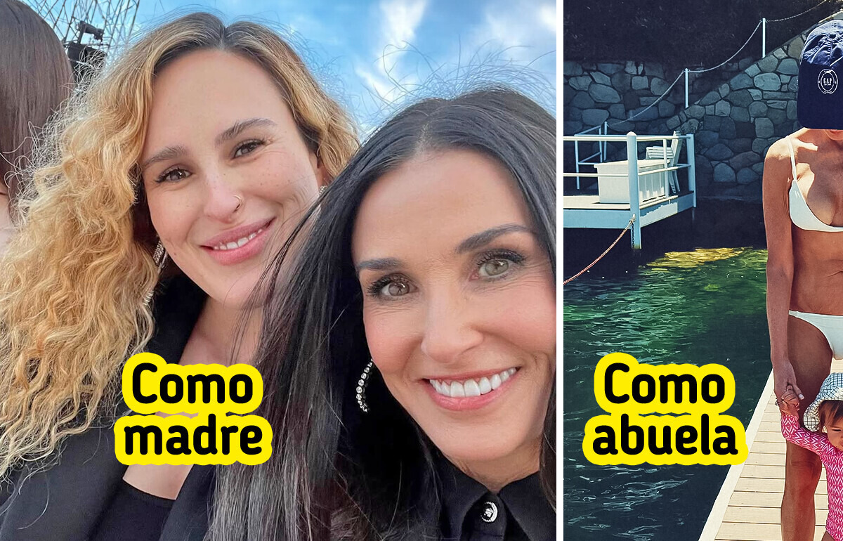 Demi Moore, de 62 años, comparte con su nieta, luciendo revelador bikini que causa impacto