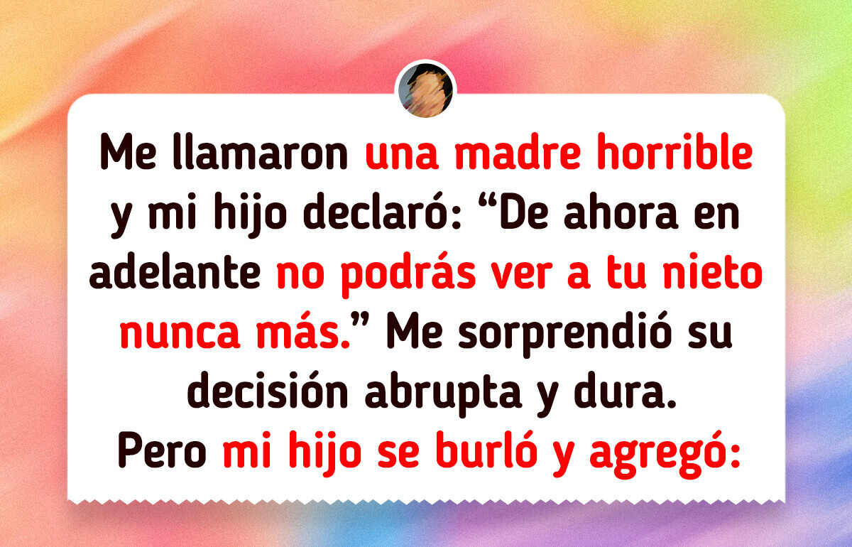 Dije NO a pagar el tratamiento de mi nieto con mis ahorros porque quiero usarlos en un crucero Dije NO a pagar el tratamiento de mi nieto con mis ahorros porque quiero usarlos en un crucero