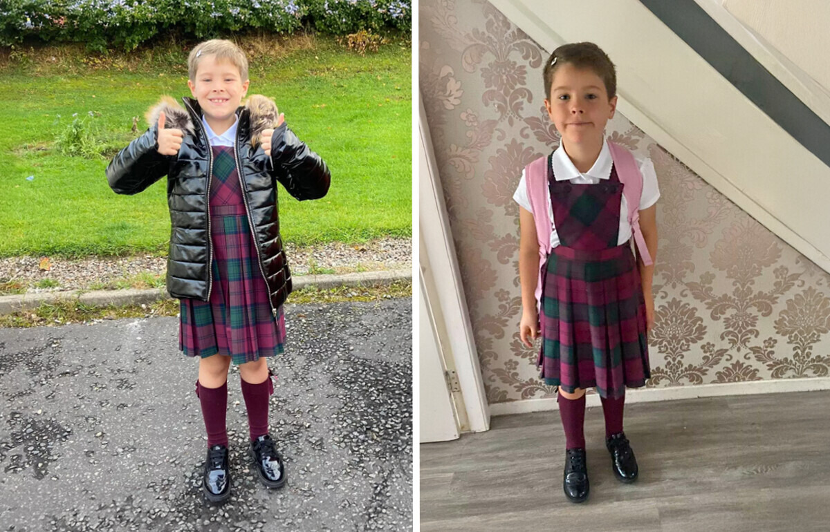 Mamá defiende a su hijo por llevar falda a la escuela y da valiente respuesta a las críticas