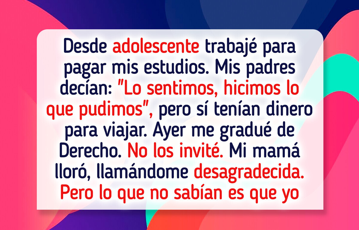 Rechacé invitar a mis padres a mi graduación, y luego supe algo que me rompió el corazón Rechacé invitar a mis padres a mi graduación, y luego supe algo que me rompió el corazón