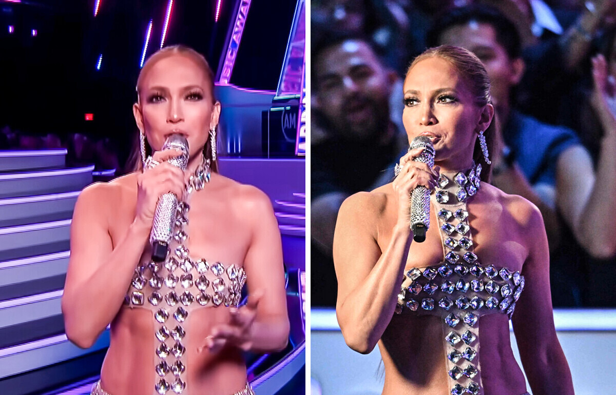 Jennifer Lopez brilla con diamantes (¡y nada más!) sobre el escenario y divide opiniones