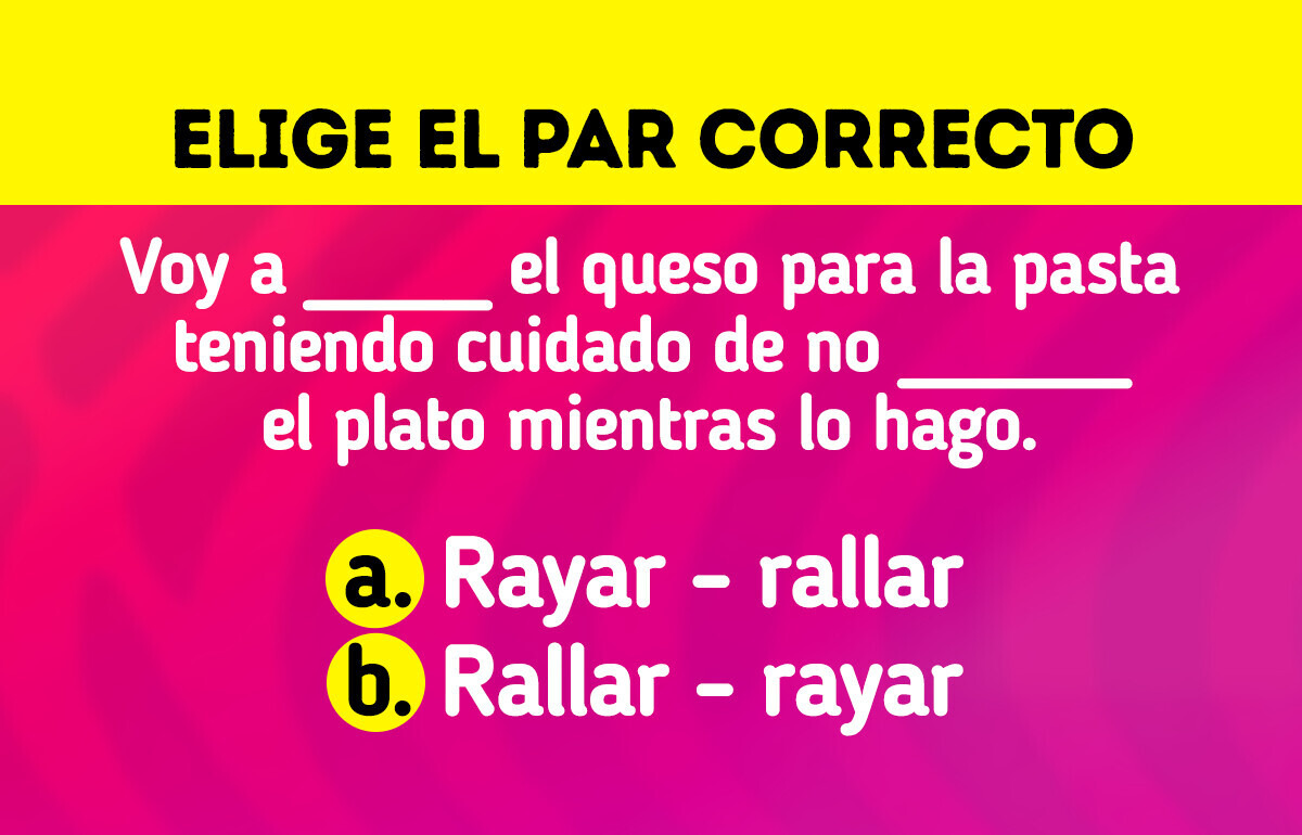Pon a prueba tu ortografía con estos 14 pares de palabras que suenan igual, pero no significan lo mismo