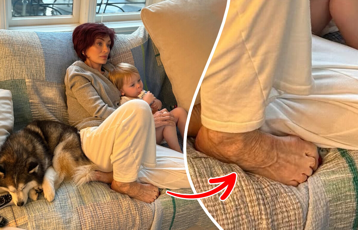 Sharon Osbourne intentó enternecer a sus fans, pero sus pies se robaron el protagonismo