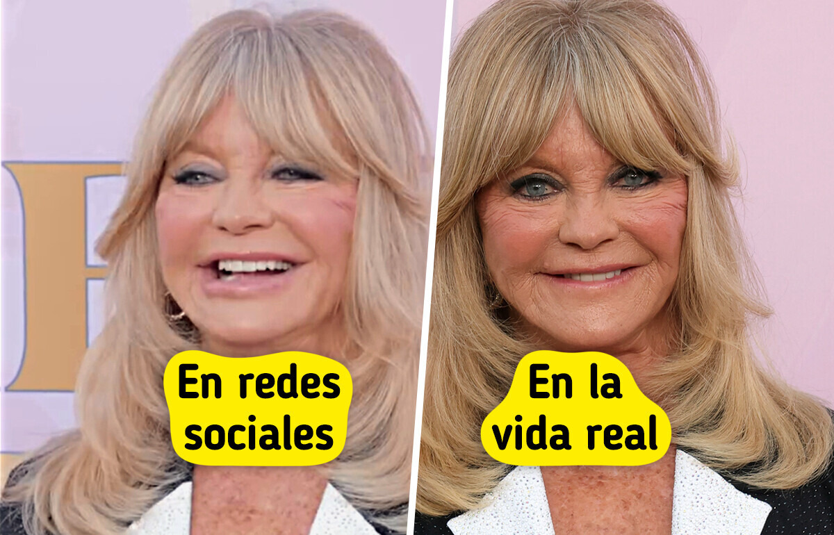 16 Comparaciones que revelan cómo lucen las celebridades en redes y frente a una cámara profesional