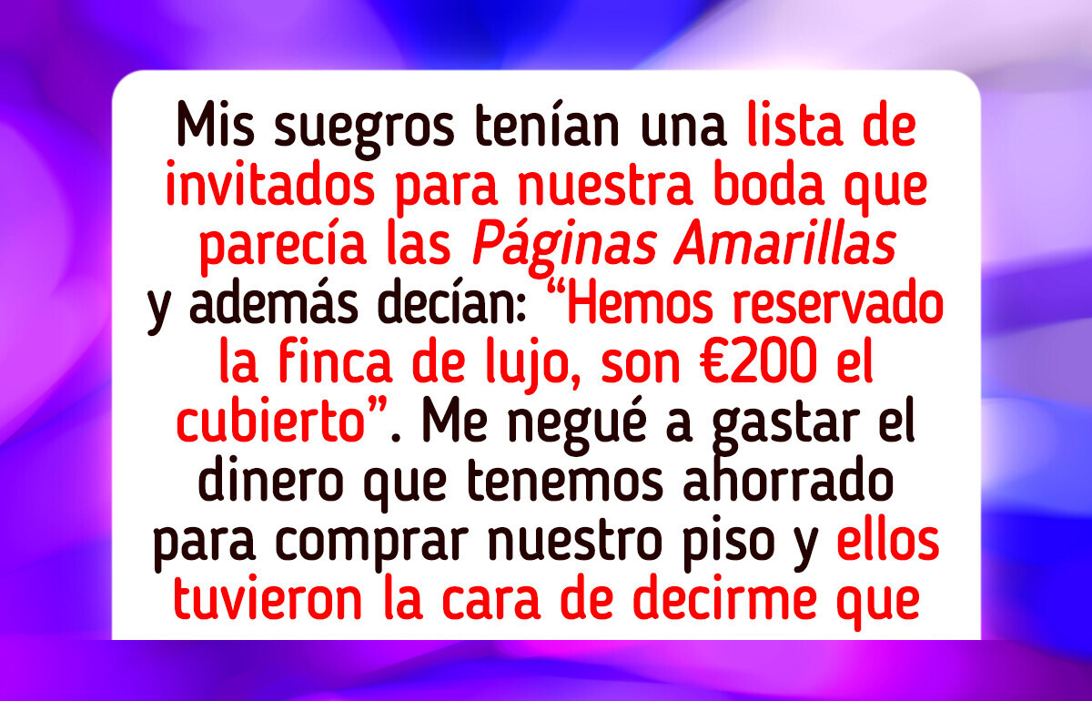 Me niego a hipotecar mi vida por una boda de un día y mis suegros no están dispuestos a aceptarlo por el qué dirán