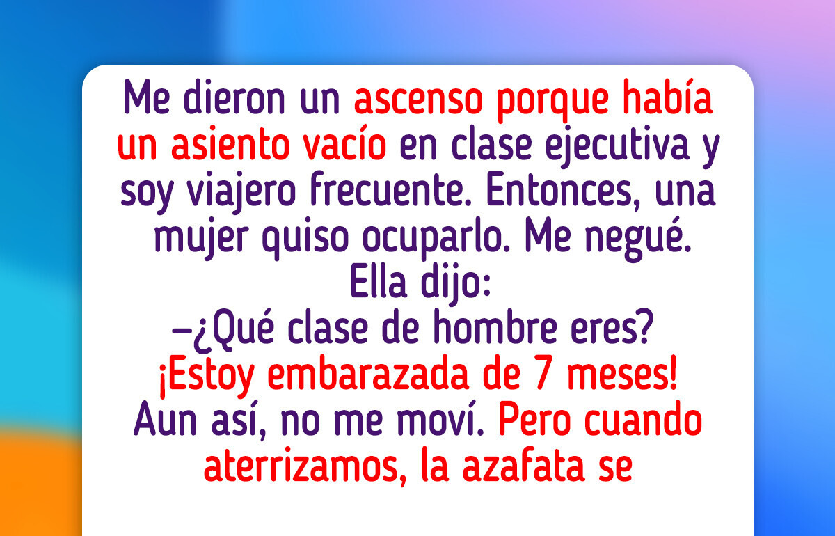 Me negué a ceder mi asiento a una embarazada y todos me juzgaron