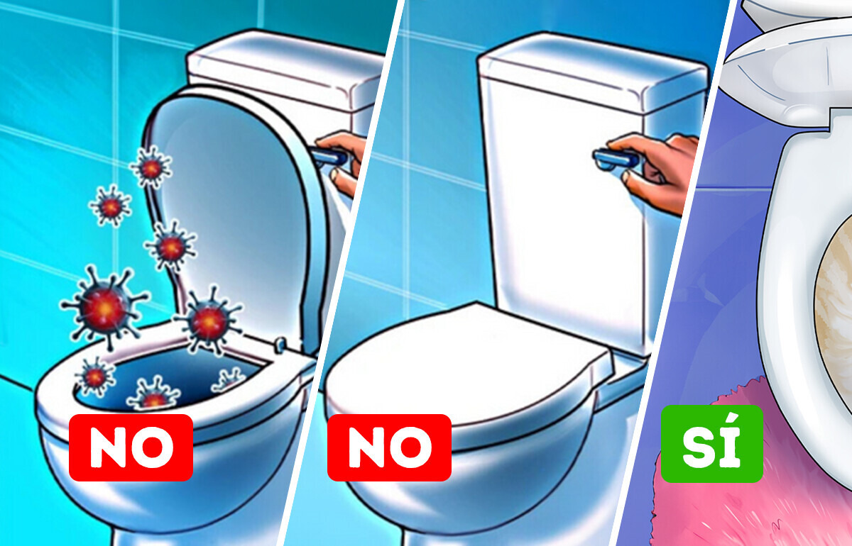 Un nuevo estudio revela cómo evitar la propagación de gérmenes después de tirar de la cadena