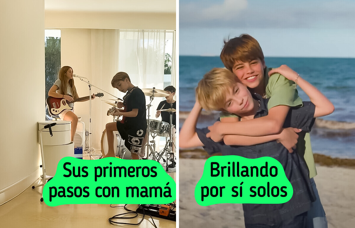 ¿El talento se hereda? Los hijos de Shakira y Piqué cantan y enternecen al público