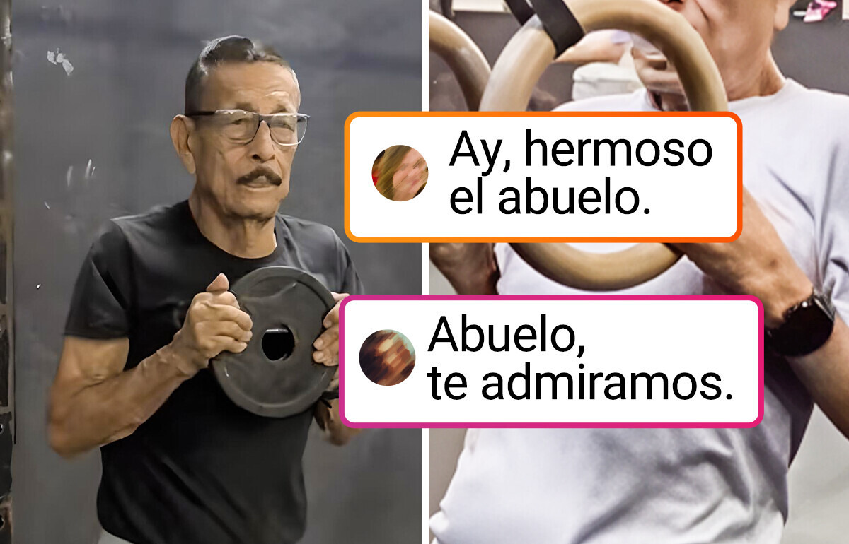 “Fresco como una lechuga”, el abuelito que empezó CrossFit con su nieta y se volvió viral