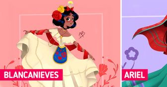 Ilustradora imaginó a las princesas de Disney vistiendo trajes típicos de México