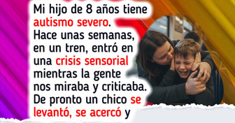 Mi hijo con autismo tuvo una crisis en el tren y, mientras todos nos juzgaban, un extraño nos salvó con su bondad