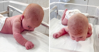 Sorprendentemente, un bebé recién nacido de 3 días gatea, levanta la cabeza y empieza a hablar