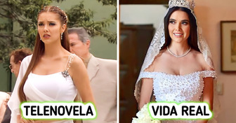 Cómo lucieron 13 famosas con vestidos de novia en televisión y en su boda real